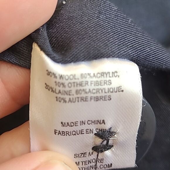 RVCA Wool blend Peacoat Plaid size M - Picture 5 of 5